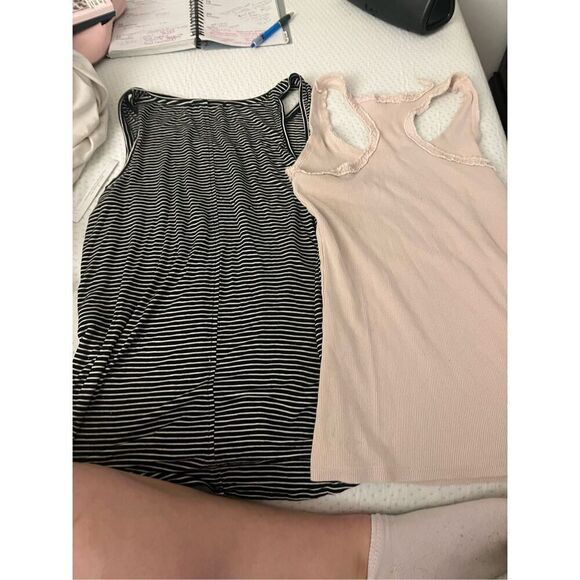 Tank tops / halter tops black and white and cream both small - Picture 3 of 8